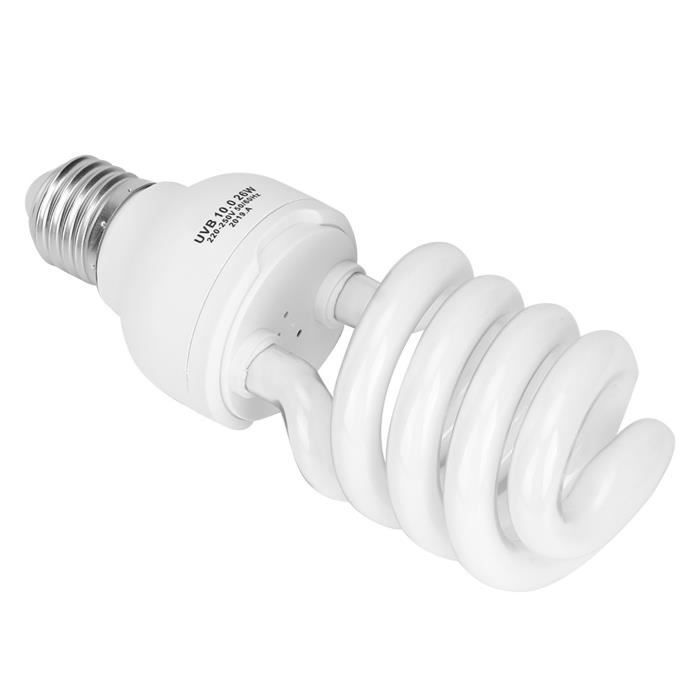 UVB Reptile Lamp E27 26W Desert Reptile Terrarium Bulb UVB Calcium Ultraviolet Lamp 220-250V 10.0 animalerie chauffage - Vvikizy