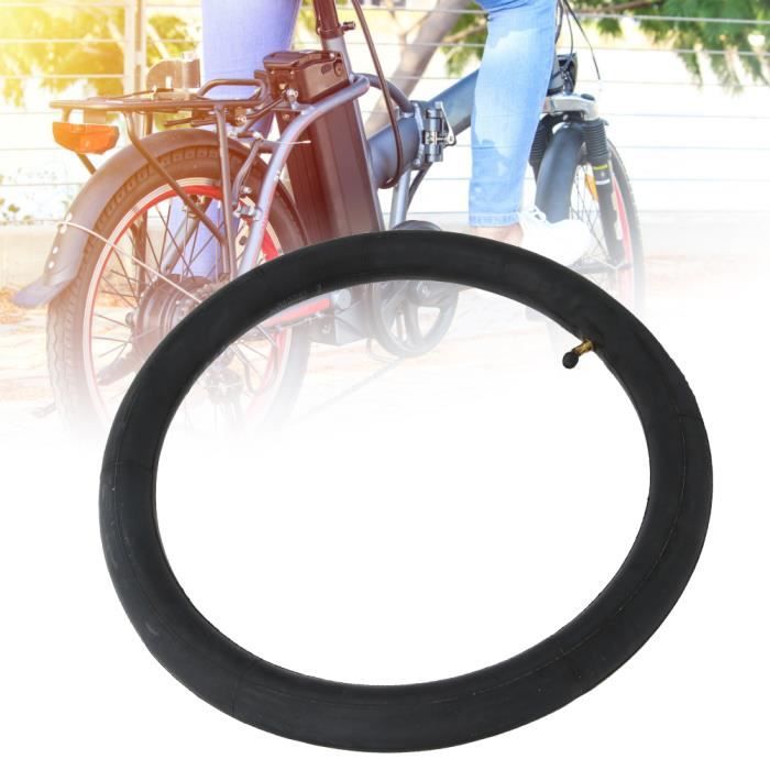 Chambre à air en caoutchouc butyle pour vélo électrique avec valve courbée  en métal Accessoires pour vélo électrique (16X2.12 HJ011