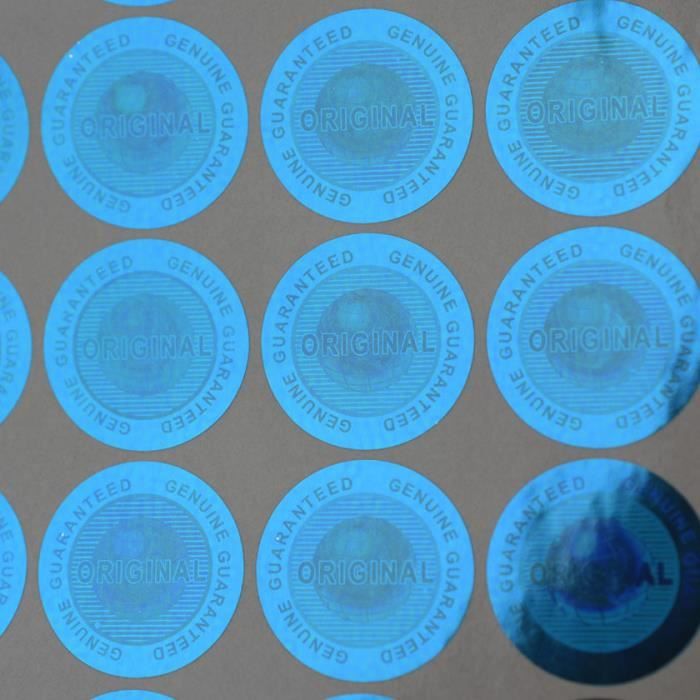 Autocollant Personnalisé Holographique Chrome Néon - Texte Au Choix - Vinyle Haute Qualité