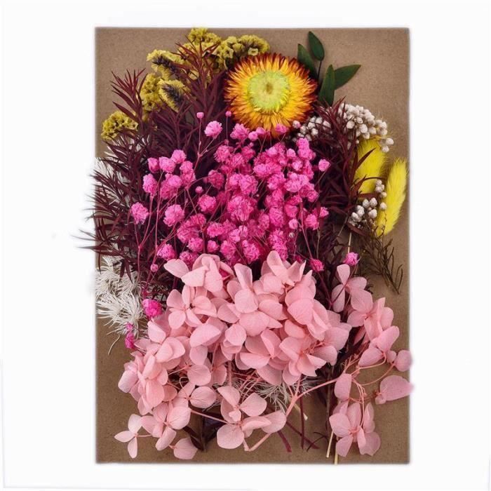 Fleurs Séchées Miniatures Pour Résine Époxy Et DIY - Lot D'accessoires Colorés Pour Décoration, Bougies, Bijoux (140 Pièces)
