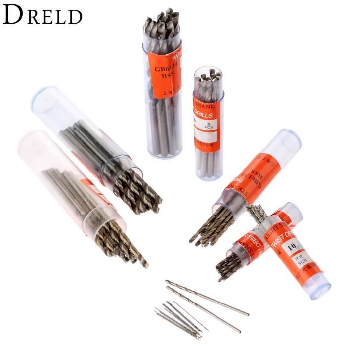10 Forets Hélicoïdaux 0.7mm Extra-longs 100mm Pour Aluminium - Marque Uxcell - Neuf