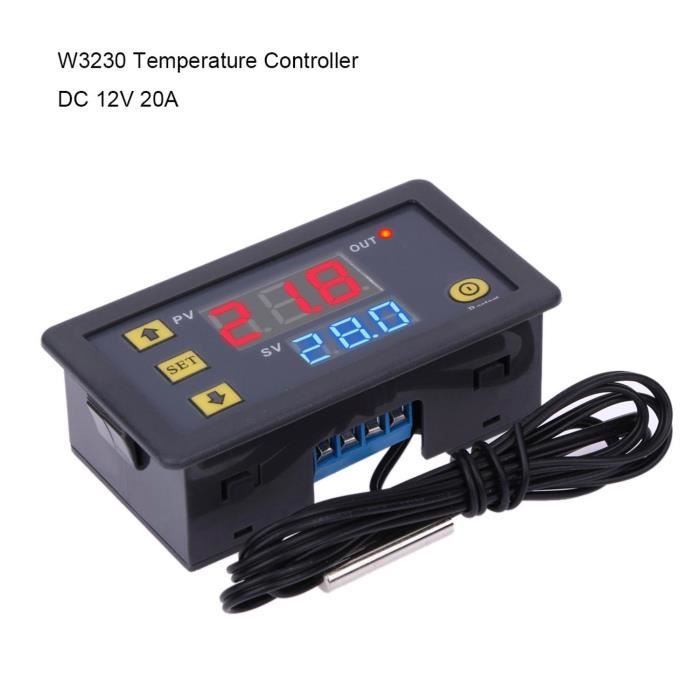 Thermostat Numérique LCD W3230 Contrôleur De Température DC