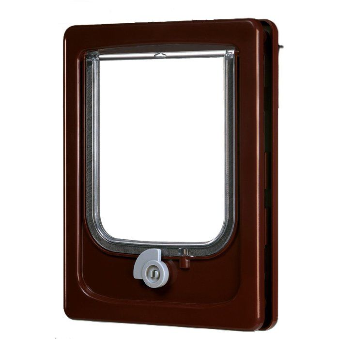 Chatière 4 Positions ZOLUX Catwalk – Pour Porte Bois, PVC, Métal, L20 x H25 cm