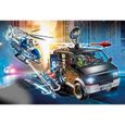 Camion de bandits et policier PLAYMOBIL City Action - Bleu - Mixte - A partir de 4 ans-1