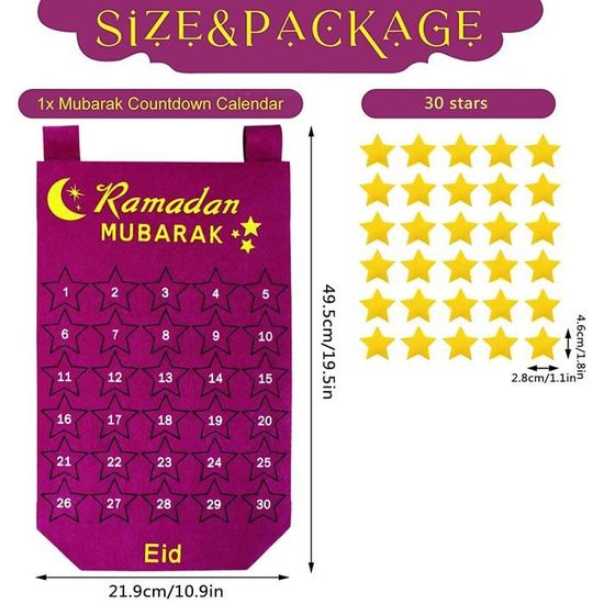 Calendrier de l'avent du Ramadan Mubarak 30 jo – Grandado
