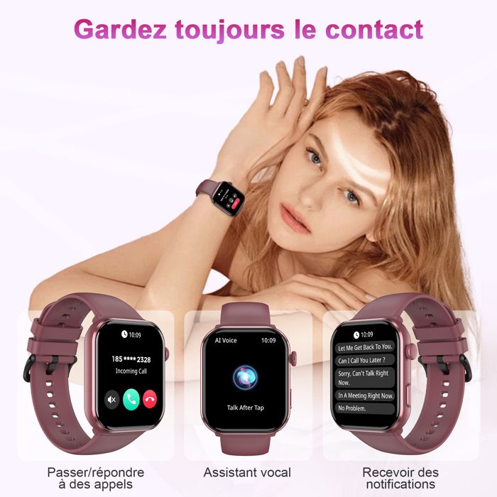 Blackview Smartwatch Homme Femme Avec Fonction D'appel - Écran 1.39, Autonomie 60 Jours