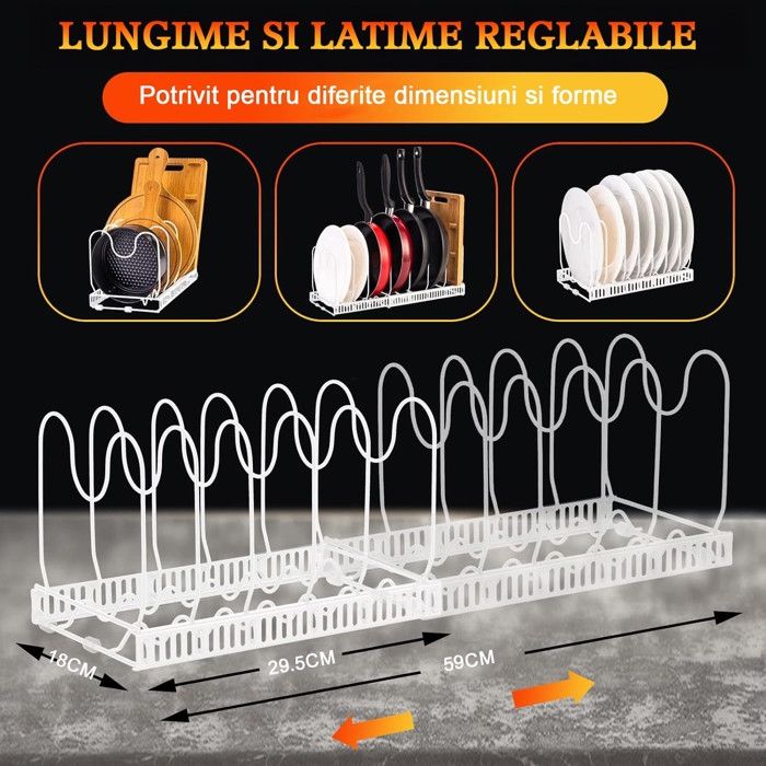 2 Couvercles D'écart Réglables Pour Cuisinière | Acier Inoxydable | Réglable De 35 à 69 Cm | Pour Combler L'espace Entre La Plaque Et Le Plan De Travail