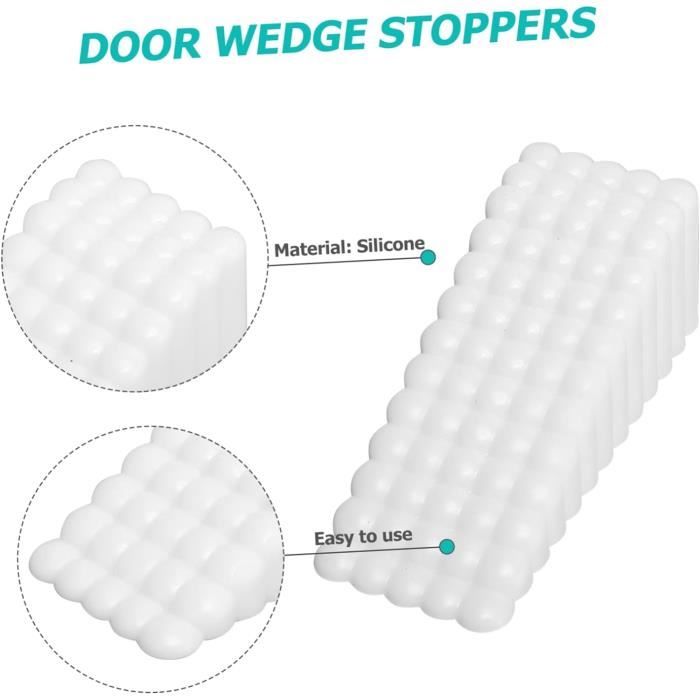 Butée de porte, lot de 6 cales de nivellement en silicone, butée de