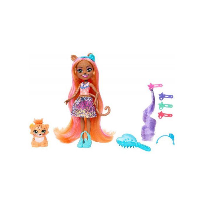 Enchantimals – Coffret Aire De Jeux Bêtes Citadines – 2 Poupées + 2 Animaux – 30 Cm – 4 Espaces De Jeu