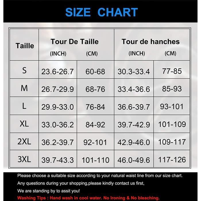 Boxer Gainant Amincissant pour Homme Taille L Noir Ventre