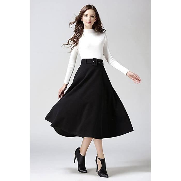Jupe longue vintage taille haute 2025