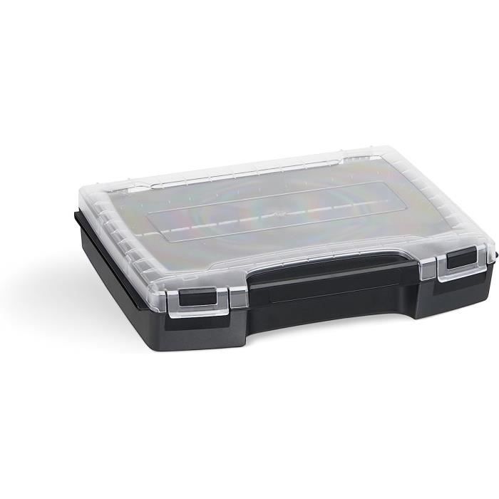 Boîte De Rangement Transparente Avec Poignée Rabattable | I-Boxx (Noir ...