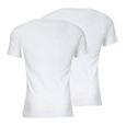 Lot de 2 tee-shirts col rond homme Coton Bio Blanc-2