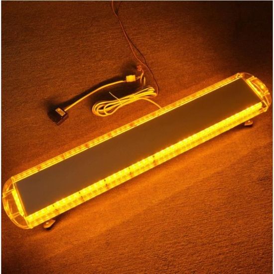 Gyrophare LED Barre 56 Diodes Orange | 15 Modes Flash, 12-24V, étanche IP65, Certificat E-Mark (76.2 Cm) - 11