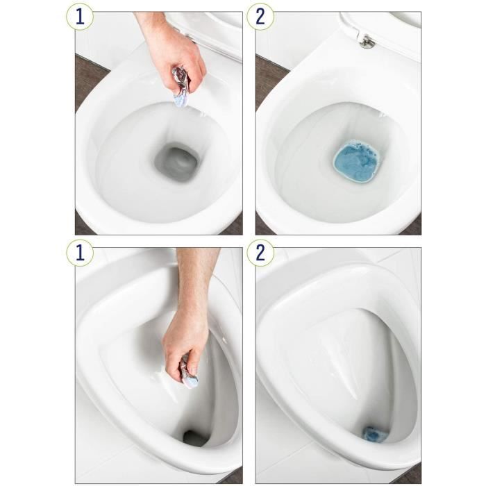 Pastilles Nettoyantes pour WC 3-phases avec une odeur d'eucalyptus[54] -  Cdiscount Au quotidien