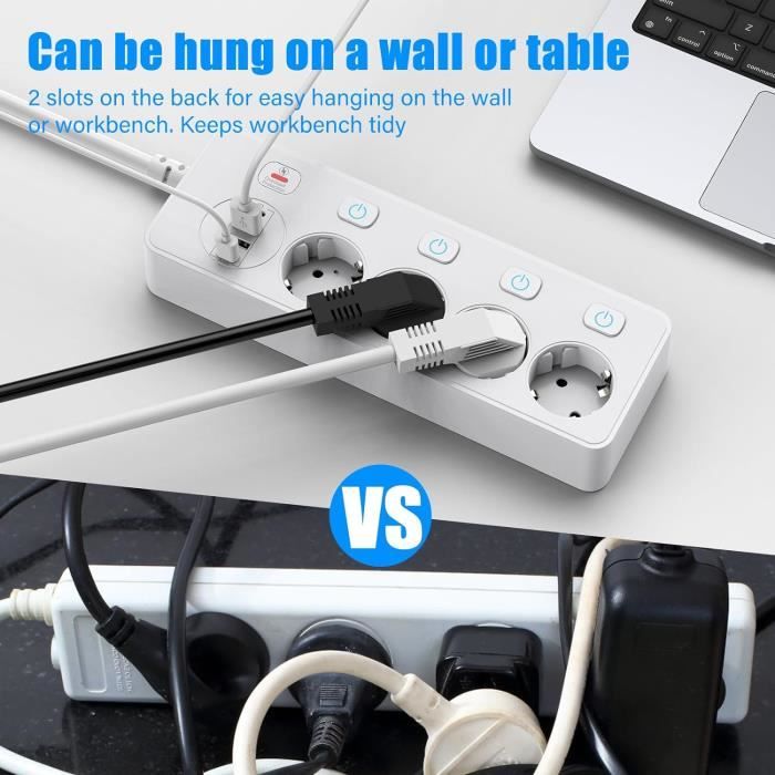 Multiple Socket Outlet Overvoltage Protection (2500-3000W 10A) Multiple ...