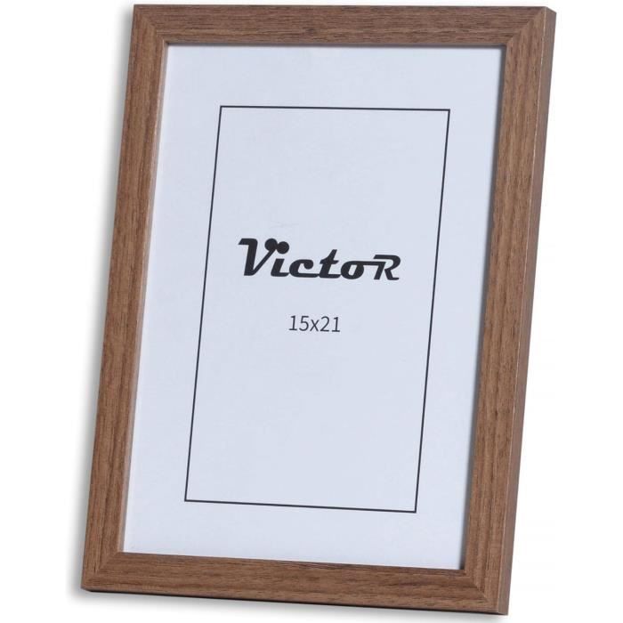 Cadre Photo CELI Blanc-Or 15x21 Cm - Cadre Baroque Style Antique Verre Acrylique Incassable