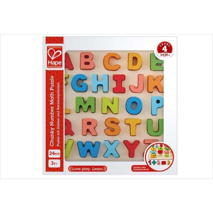 Puzzle à Emboîter Lettres Bois 22x29.4