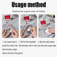 Lingettes Détachantes Sans Rinçage - Pour Vêtements, Tapis, Salle De Bain - Pratique à Emporter Partout