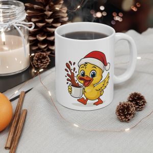 Lot De 6 Mugs En Porcelaine Home Winter Time - Tasses Petit Déjeuner Décorées Motif Hiver, Décoration De Noël