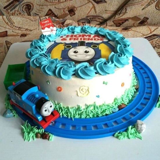 Bleu Train Electrique Sonore Et Lumineux Circuit Decor Gateau Anniversaire Enfant Mkk18 Cdiscount Maison