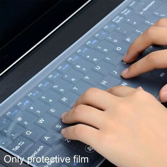 Protecteur de clavier,J-China--Housse universelle pour ordinateur portable,  1 pièce, Film de protection en Silicone souple, étanche - Cdiscount  Informatique