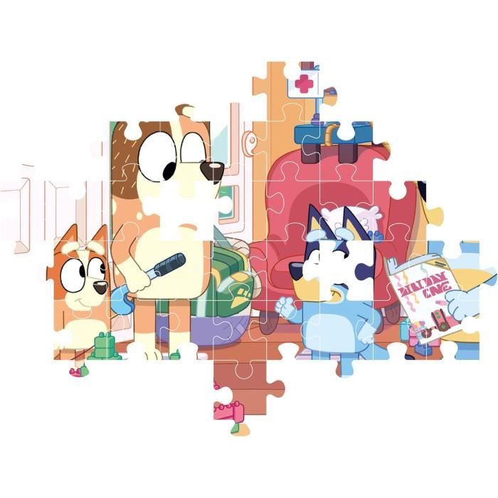 Puzzle Supercolor Bluey - Clementoni - 104 Pièces - Dessin Animé ...