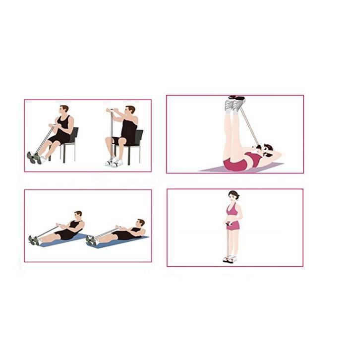 Bandes De Tubes De Résistance Avec Poignées Exercices Et Techniques D