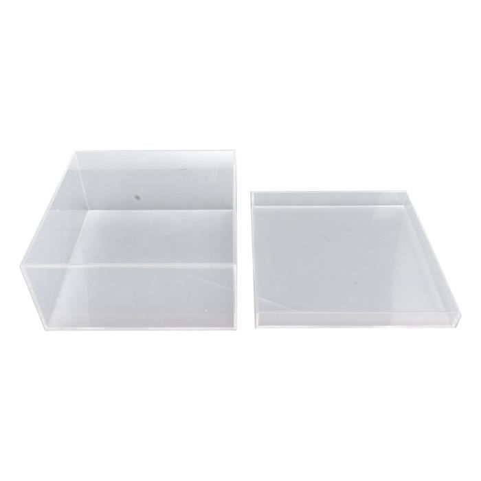 Vitrine de rangement en acrylique, Présentoir en acrylique, Cube de rangement, organisateur comptoir, transparent, plusieurs tailles(20x40x25CM Vitrine de rangement en acrylique, Présentoir en acrylique, Cube de rangement, organisateur comptoir, transparent, plusieurs tailles(20x40x25CM