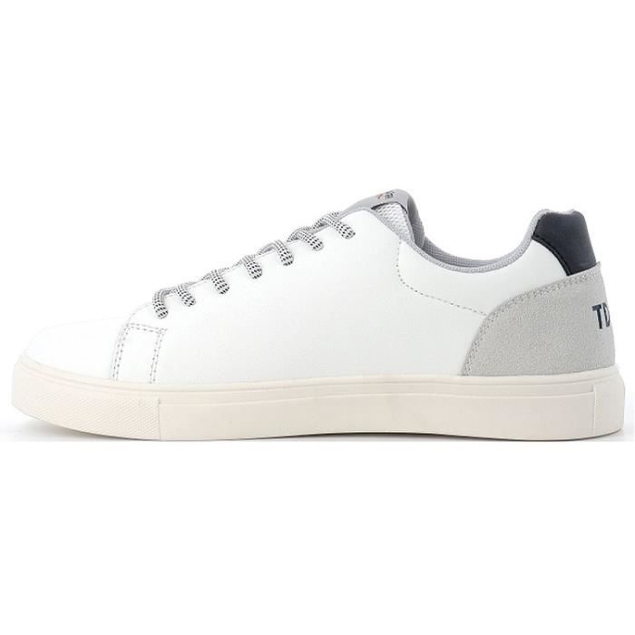 Baskets TEDDY SMITH 71453 Femme Blanc Lacets Blanc