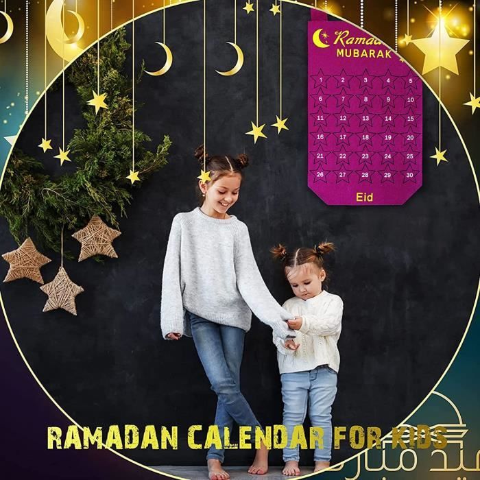 Calendrier de l'Avent du Ramadan 2022 pour les Enfants, Bleu Ciel 