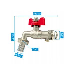 10 Vannes De Robinet Extérieur EFIELD – 1/2 NPT X 3/4 GHT, Laiton Brossé, Pour Jardin
