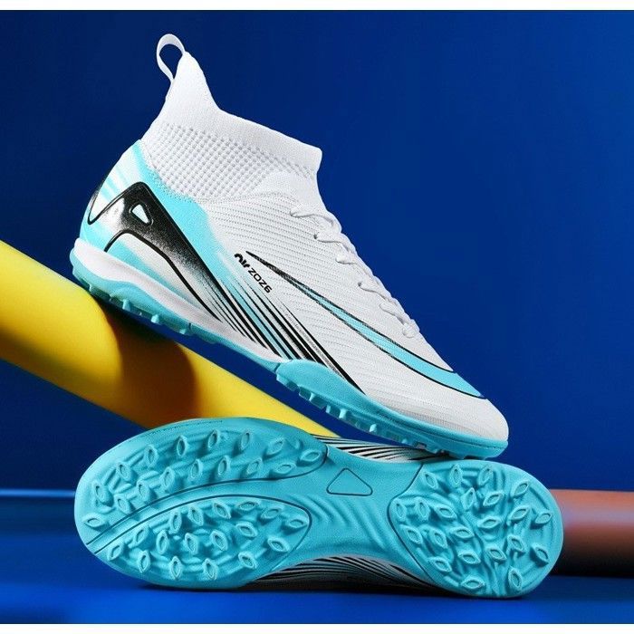 GAZON ARTIFICIEL,white520 AG-42--chaussures de Football pour hommes, chaussures de grande taille
