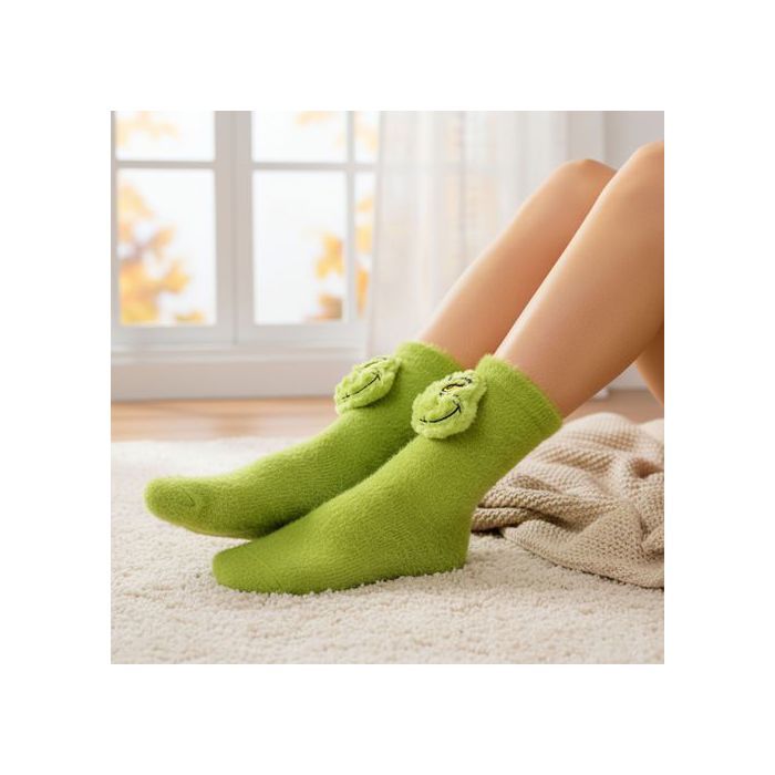 Chaussette De Noël Décorative Géant Vert Grinch 43 Cm | Pour Cheminée, Décoration Festive Et Petits Cadeaux Rigolos