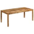 Festnight Table De Salle A Manger En Bois Massif Table De Cuisine De Salon Table A Diner 180 X 90 X 76 Cm Style Rustique Achat Vente Table A Manger