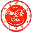 Coca-Cola Coke Horloge murale ronde Rouge Ø29.5 x 4.2 cm - 103673-0