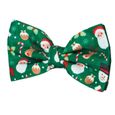CH34-1 BARRETTE PINCE CLIP CHEVEUX NOEUD NOËL VERT ROUGE FÊTES FILLE ENFANT