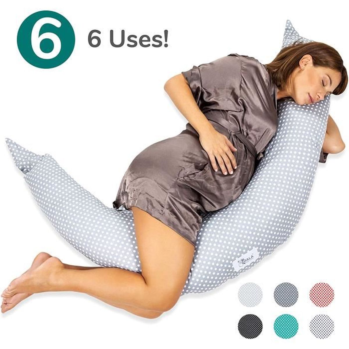 Koala Babycare Coussin De Grossesse Et D Allaitement Pour Le Nouveau Ne Allaitement Avec Fermeture Cache Pour Un Soutien Correct Achat Vente Oreiller Bebe Cdiscount
