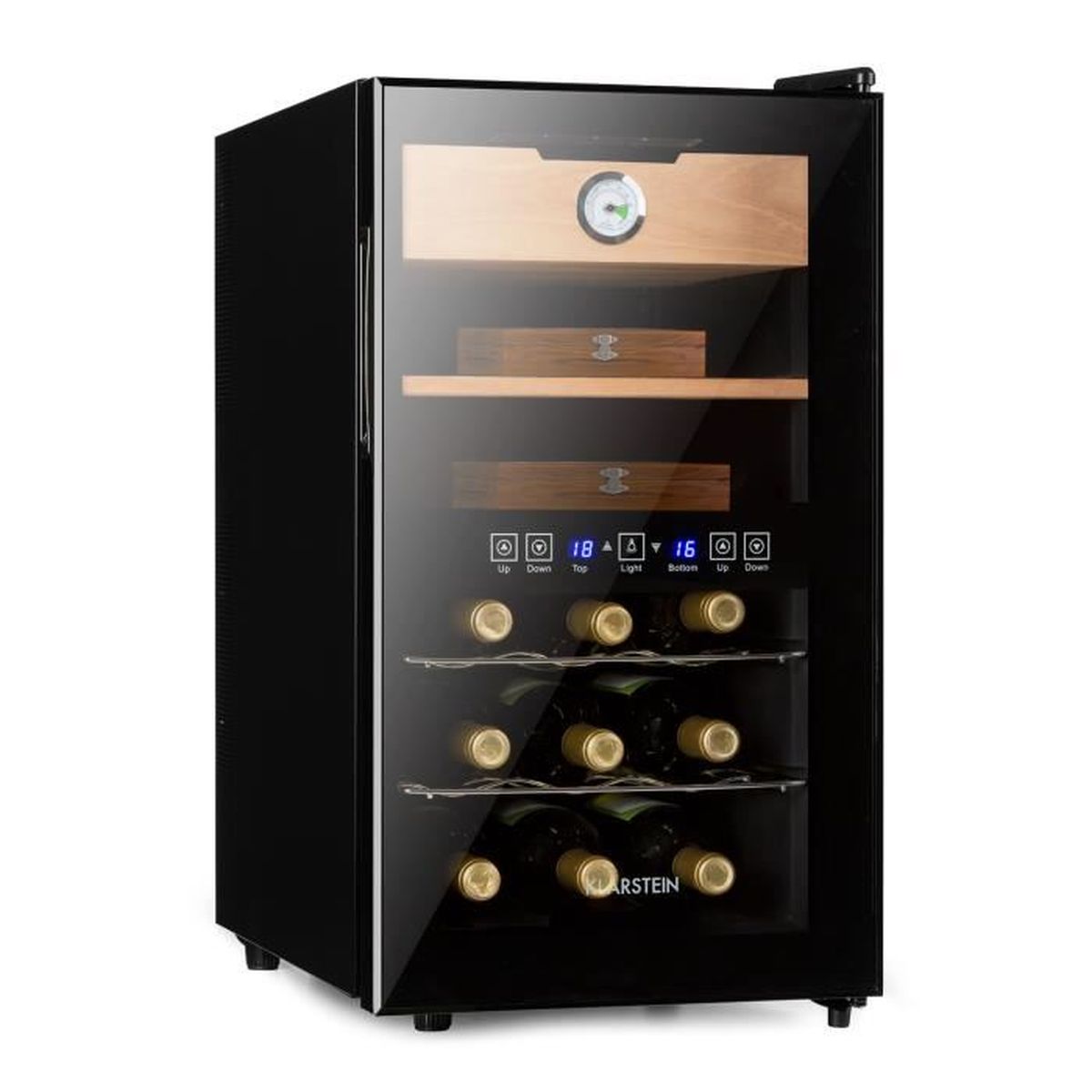 Klarstein ElDorado Cave à vin réfrigérée & humidor thermoélectrique 48