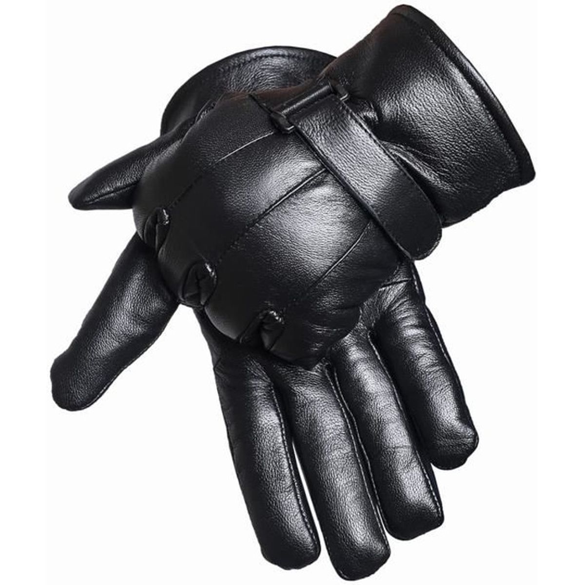 Gants cuir sales homme tactile
