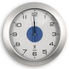 FISHTEC - Horloge Murale Lumineuse Radiopilotée Ø30 cm - 4 LED Bleues - 3 Modes d'Éclairage - Design Moderne et Élégant