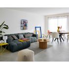 LISA DESIGN Ray - canapé d'angle gauche - 4 places - en tissu texturé - Gris