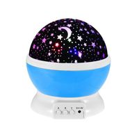 Projecteur de ciel étoilé et galaxie pour enfants, lampe à Projection romantique, lecteur de musique USB, blu
