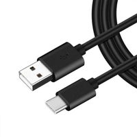 Câble USB Type-C pour Xiaomi 12, 12 Pro, 11, 11i, 11 Lite, 11T Pro, Redmi Note 11 - 2M - Noir