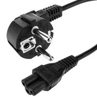 CableMarkt - Câble d'alimentation IEC-60320 (C5 / SCHUKO-M) 20cm