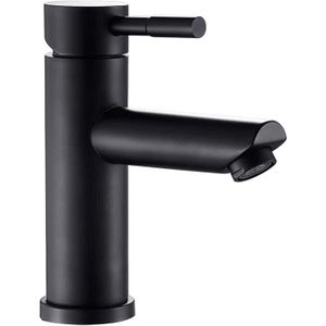 ROBINETTERIE SDB Robinet de lavabo noir en acier inoxydable de haute qualité