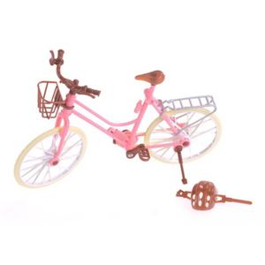Homyl 1//10 V/élo Tandem Bicyclette Mod/èle Alliage Miniature D/écoration Accessoire pour Maison de Poup/ées Rouge