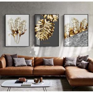 Tableau Decoration Murale salonTableaux d'or Moderne Abstrait géométrique  Toile Tableau Murale avec cadre 30x40cm[7039] - Cdiscount Maison