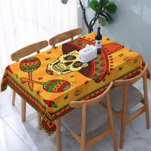 Nappe de table rectangulaire Boho Scandi, toile cirée mexicaine