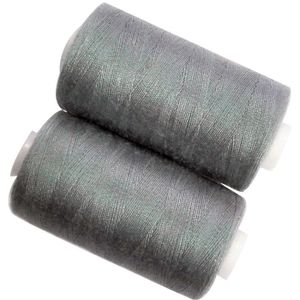 5 Bobines 500 mètres Polyester Coloris Noir Blanc Ecru Marine Gris Fil à Coudre
